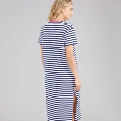 Lagooners Damen Gatemoor Kleid Navy/Weiß