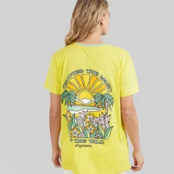 Lagooners Damen Haycroft Oversized T Shirt Gelb