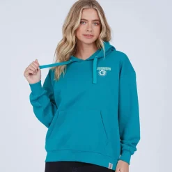 Lagooners Damen Mindful Kapuzenpullover Grün