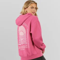 Lagooners Damen South Beach Kapuzenpullover Rosa