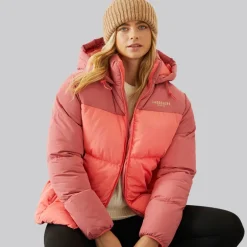 Lagooners Damen St Agnes Kurze Steppjacke Rot