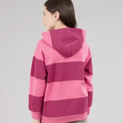 Lagooners Mädchen Elmbrook Streifen Hoodie Bright Pink