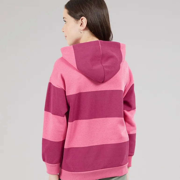 Lagooners Mädchen Elmbrook Streifen Hoodie Bright Pink