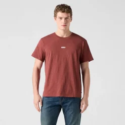Levi's Herren Relaxed Fit T-Shirt Levis Records 1 Crushed Berry