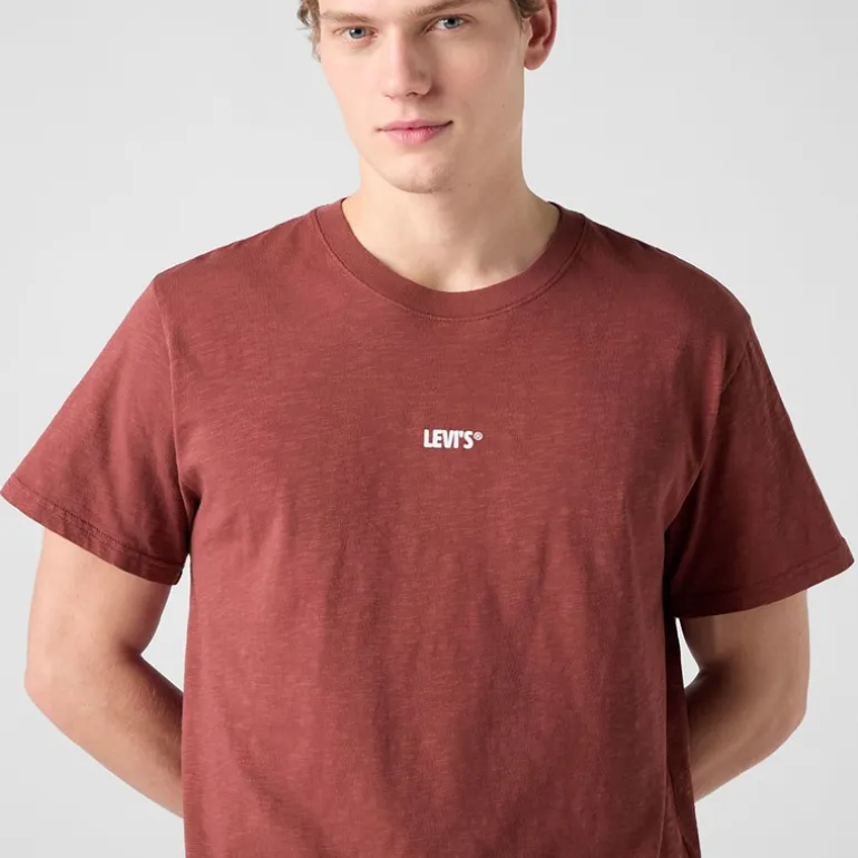 Levi's Herren Relaxed Fit T-Shirt Levis Records 1 Crushed Berry