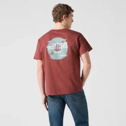 Levi's Herren Relaxed Fit T-Shirt Levis Records 1 Crushed Berry