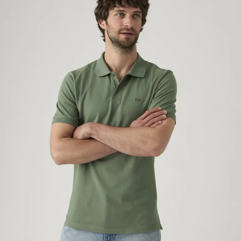 Levi's Herren Slim Housemark Polo Shirt Laurel Wreath