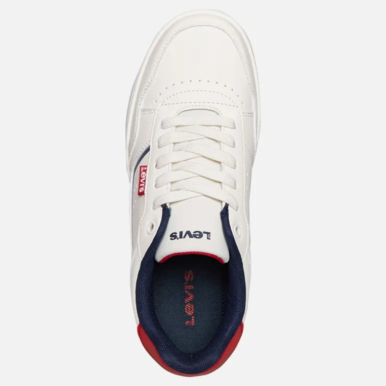 Levi's Junior John Sneaker Off White/Navy 3130 Off White Navy 3130