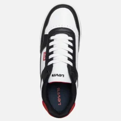 Levi's Junior John Sneaker Schwarz/Weiß/Rot 0230 Black White Red 0230