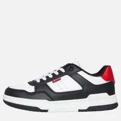 Levi's Junior John Sneaker Schwarz/Weiß/Rot 0230 Black White Red 0230