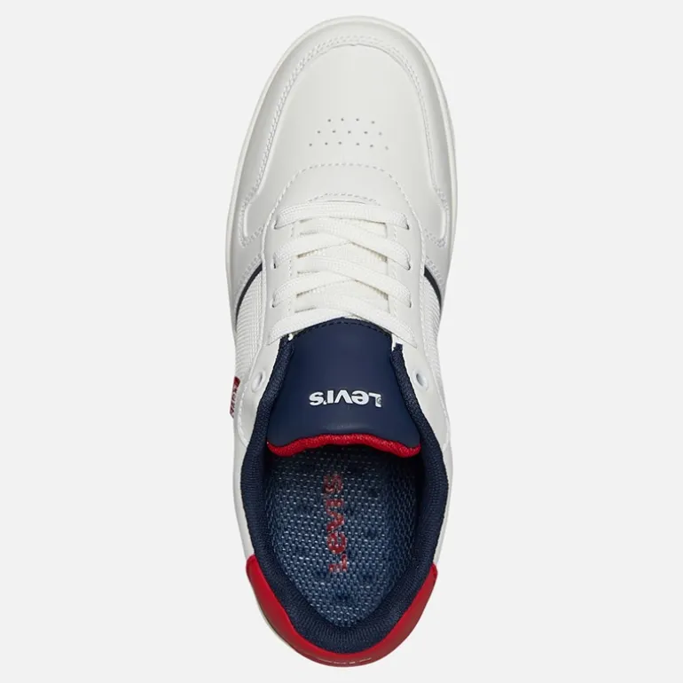 Levi's Junior Kickser Sneaker Off White/Navy 3130 Off White Navy 3130