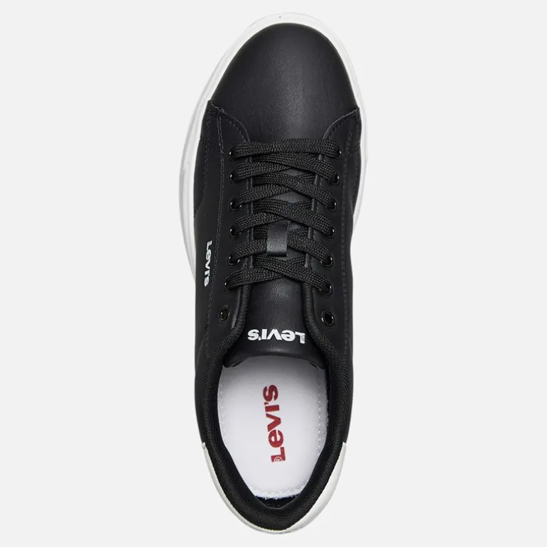 Levi's Kinder Junior Bernstein Sneaker Schwarz/Weiß 0008 Black White 0008