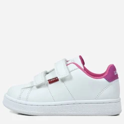 Levi's Mädchen Glocken Sneakers White Fuxia 0069