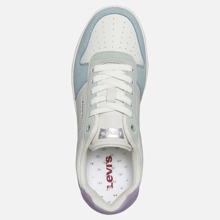 Levi's Mädchen Junior Maverick Sneaker Off White/Blau 3558 Off White Blue 3558