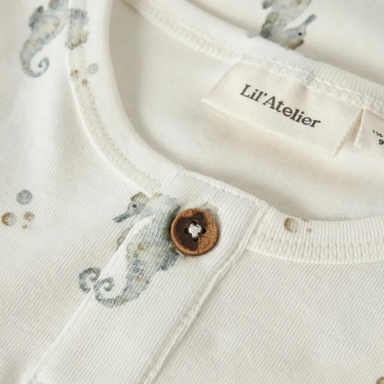 Lil' Atelier Junge Gayo T Shirt Coconut Milk