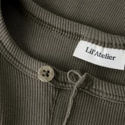 Lil' Atelier Junge Lago Langarm Shirt Shitake