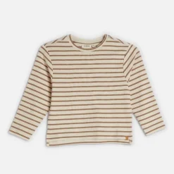 Lil' Atelier Junge Limia Langarm T Shirt Turtledove