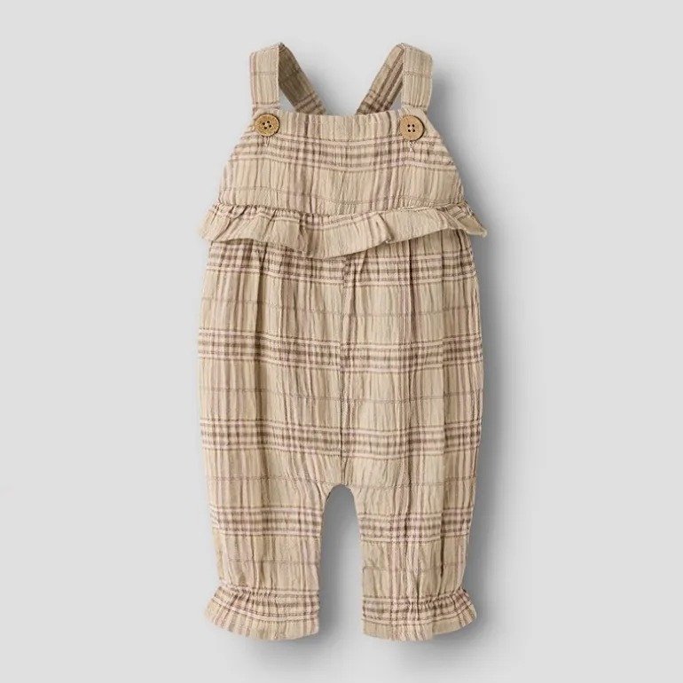 Lil' Atelier Mädchen Diema Overalls Oxford Tan