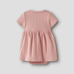 Lil' Atelier Mädchen Falina Kurzarm Kleid Misty Rose