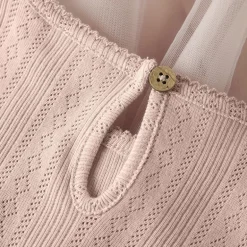 Lil' Atelier Mädchen Fanella Tüll Kleid Peach Whip