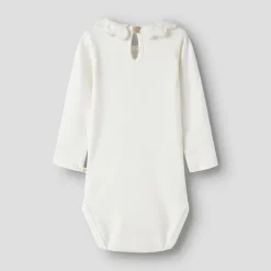 Lil' Atelier Mädchen Fundo Langarm Baby Strampler Coconut Milk