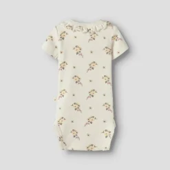 Lil' Atelier Mädchen Gayo Kurzarm Baby Spieler Coconut Milk