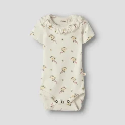 Lil' Atelier Mädchen Gayo Kurzarm Baby Spieler Coconut Milk
