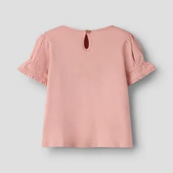 Lil' Atelier Mädchen Halina Kurzarm T Shirt Rose Tan