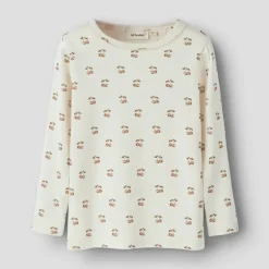 Lil' Atelier Mädchen Layo Langarmshirt Coconut Milk