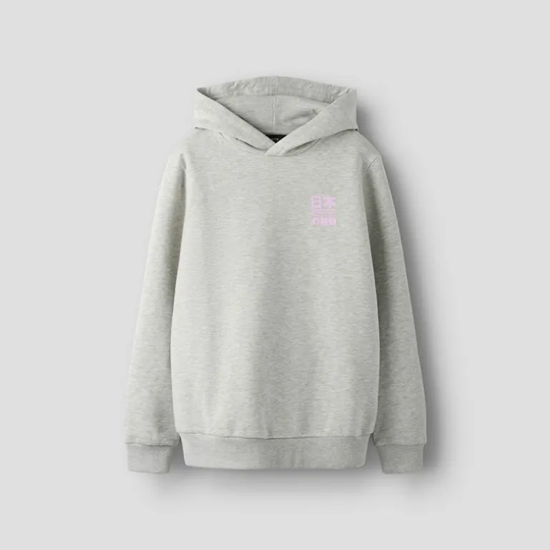 LMTD Junge Ramen Hoodie Light Grey Melange
