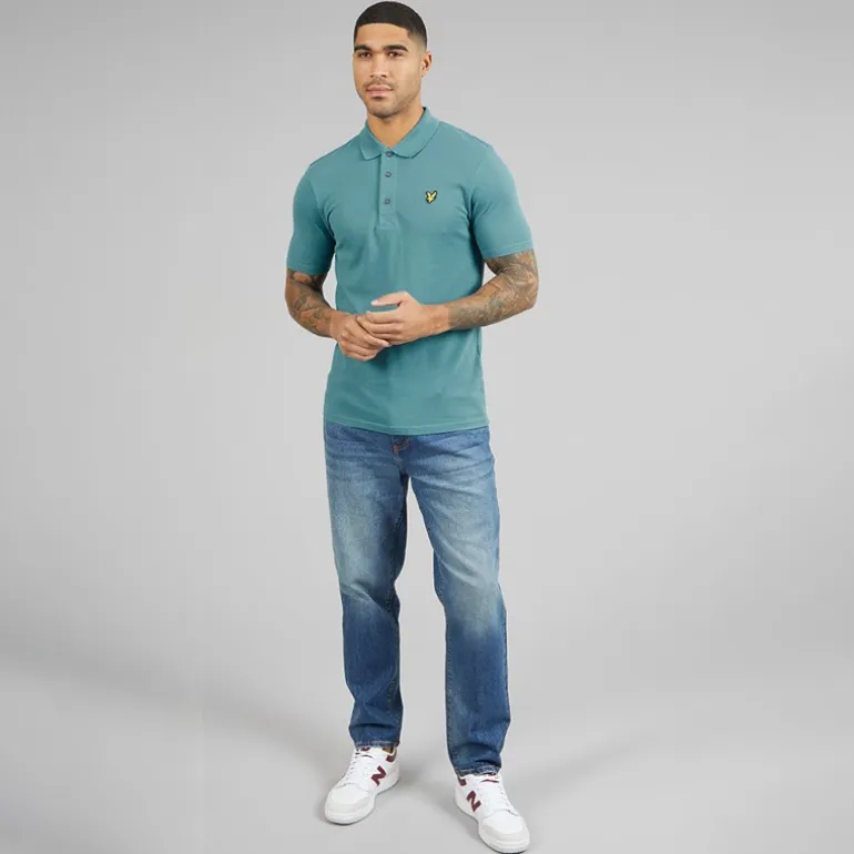 Lyle And Scott Vintage Herren Poloshirt Blue Storm