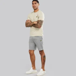 Lyle And Scott Vintage Herren Jogginghose Shorts T28 Mid Grey Marl