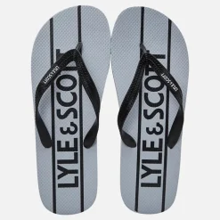 Lyle And Scott Vintage Herren Sand Flip Flops Weiß/Schwarz