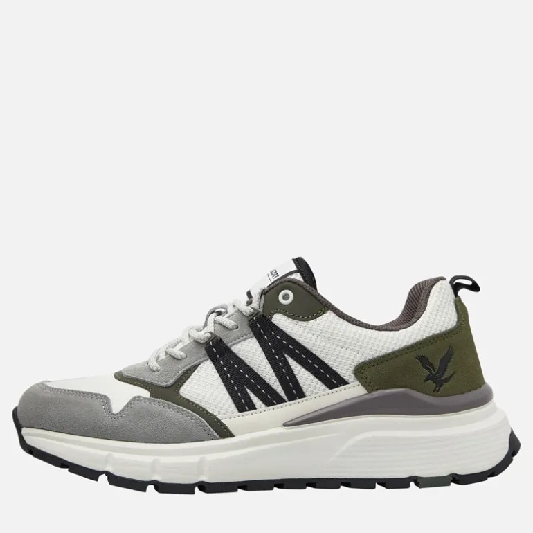 Lyle And Scott Vintage Herren Lennox Sneaker Weiß/Grau/Grün