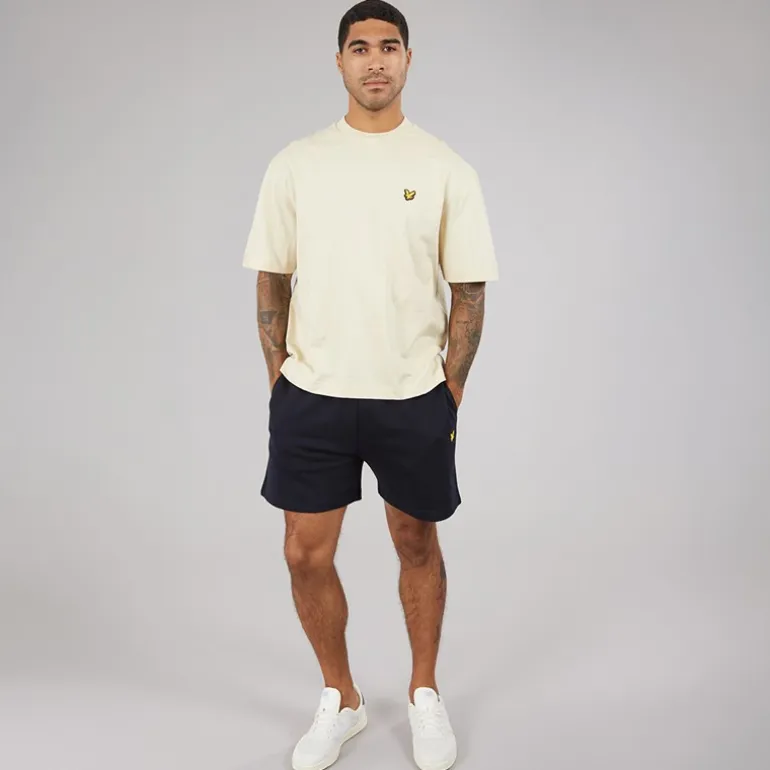 Lyle And Scott Vintage Herren Oversized 1874 T Shirt Cloud