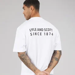 Lyle And Scott Vintage Herren Oversized 1874 T Shirt Weiß