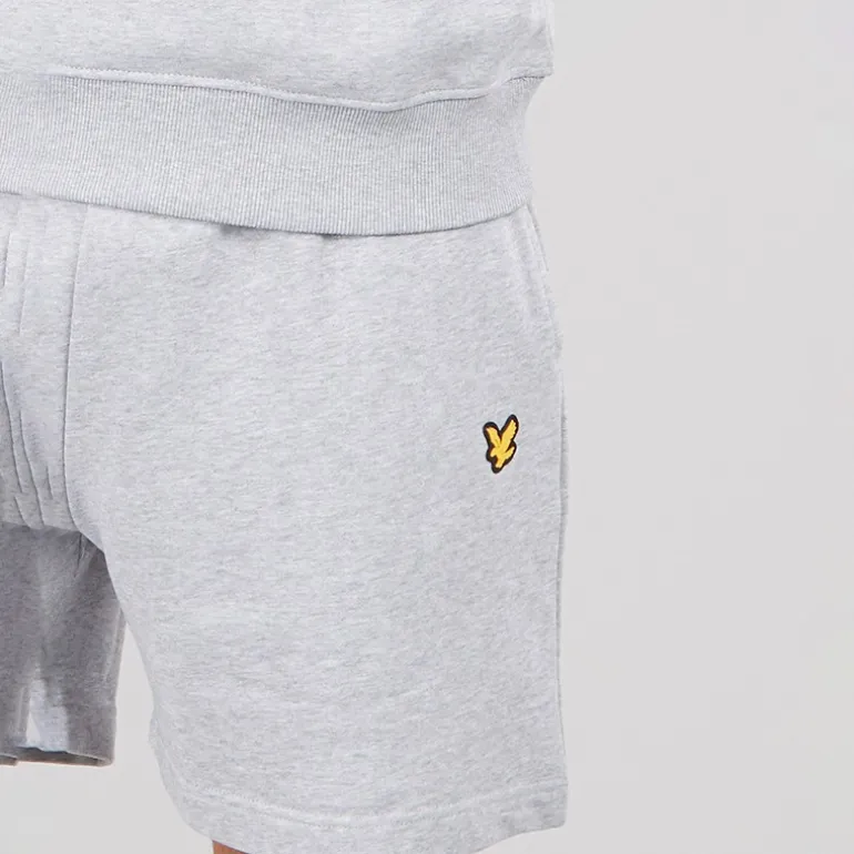 Lyle And Scott Vintage Herren weite Shorts Light Grey Marl