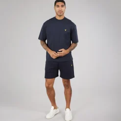 Lyle And Scott Vintage Herren weite Shorts Dark Navy