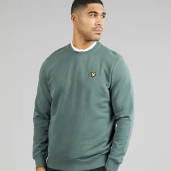 Lyle And Scott Vintage Herren Rundhals Sweatshirt Green Mercurial