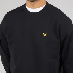 Lyle And Scott Vintage Herren Oversized 1874 Sweatshirt Jet Black