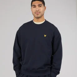 Lyle And Scott Vintage Herren Oversized 1874 Sweatshirt Dark Navy