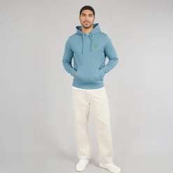 Lyle And Scott Vintage Herren Kapuzenpullover X861 Ocean Sky