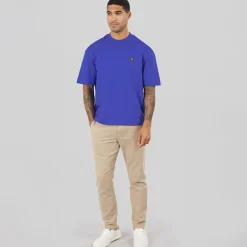 Lyle And Scott Vintage Herren Oversized 1874 T Shirt Midnight Blue