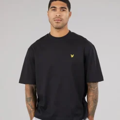 Lyle And Scott Vintage Herren Oversized 1874 T Shirt Jet Black