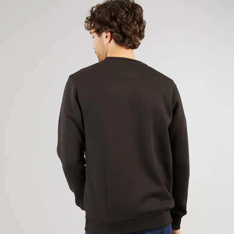Marcus Herren Colin Druck Sweatshirt Schwarz