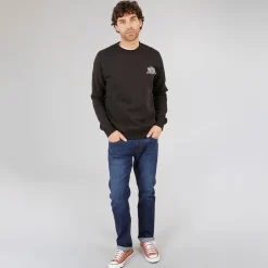 Marcus Herren Colin Druck Sweatshirt Schwarz