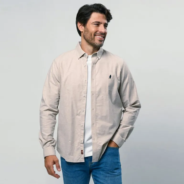 MCS Herren Greg Hemd Silver Mink