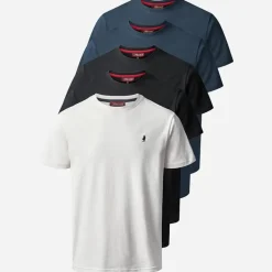MCS Herren Ohio Fünferpack T Shirts Dunkles Saphir/Dunkles Saphir/Tapete/Tapete/Weiss Darksap/Darksap/Taps/Taps/Whi