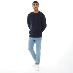 MCS Herren Rundhals Ellison Strickpullover Dunkelblau
