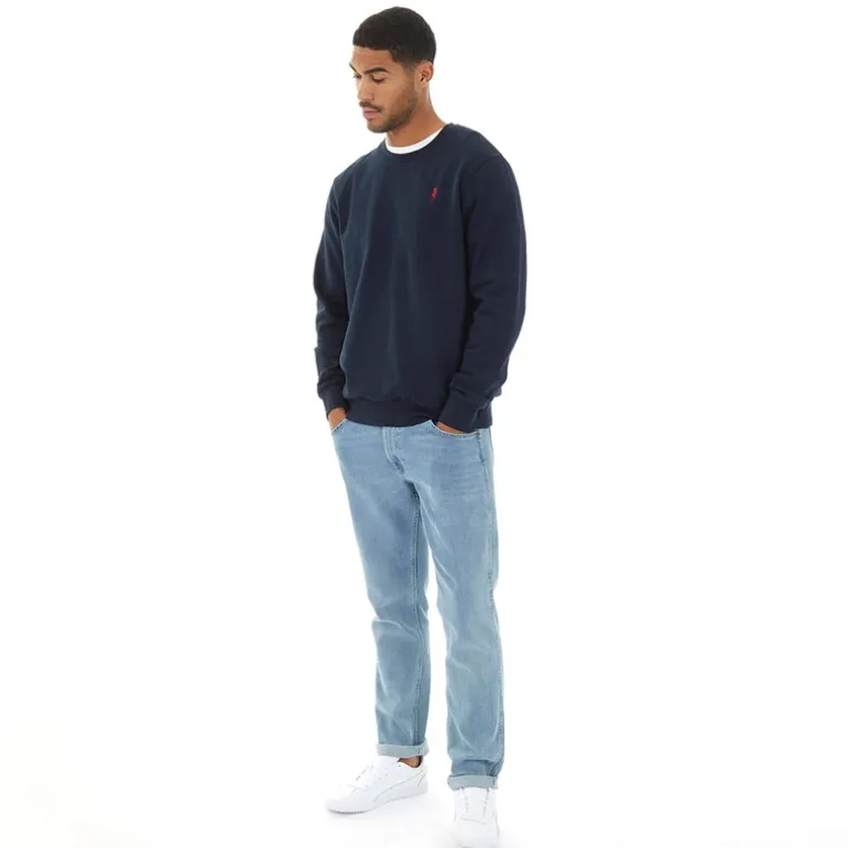 MCS Sweatshirt mit Rundhalsausschnitt Dunkelblau Herren